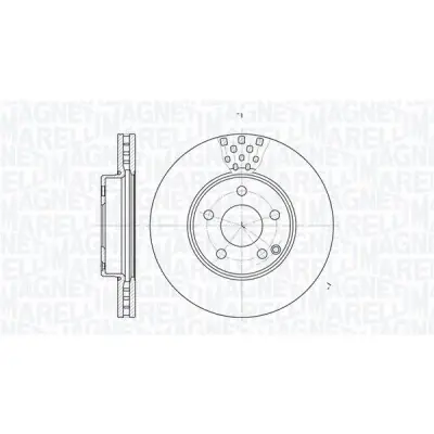 Disco de freno MAGNETI MARELLI 361302040703 Envío Exprés